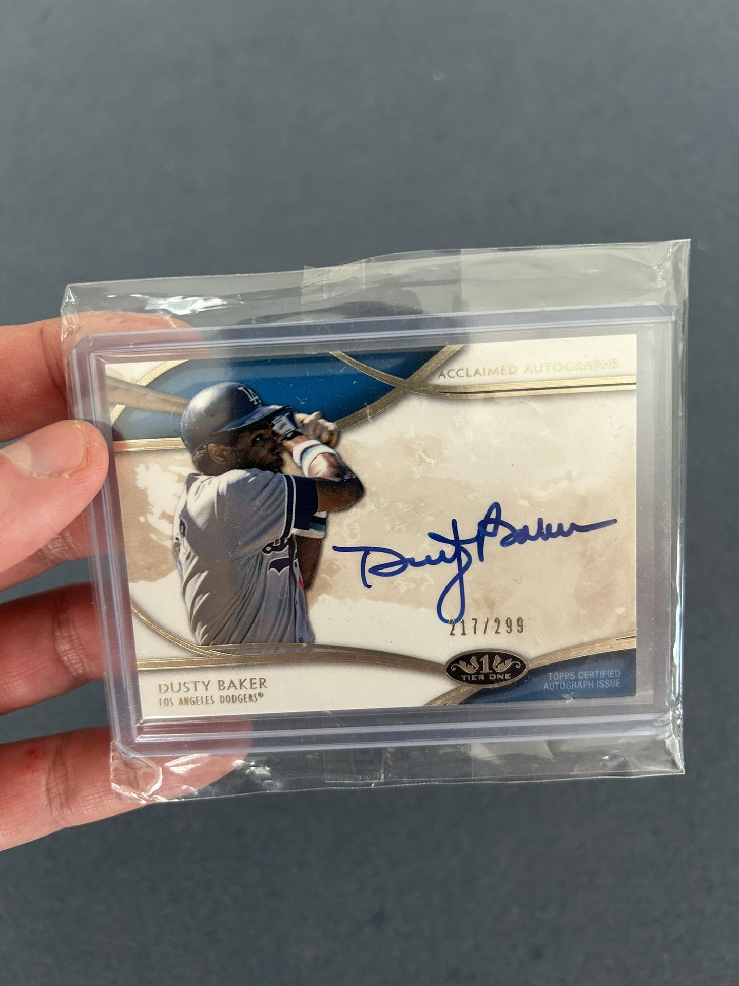 Dodgers Dusty Baker Autograph 217/299