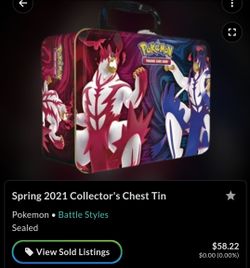 Pokémon TCG Spring 2021 Collector's Chest Tin