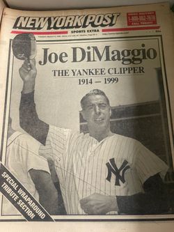NY Post - Joe D dies