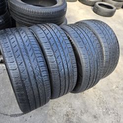 215/55/17 (4) Tires Kumhoo Dot 2024 About 80% Installation And Balance 