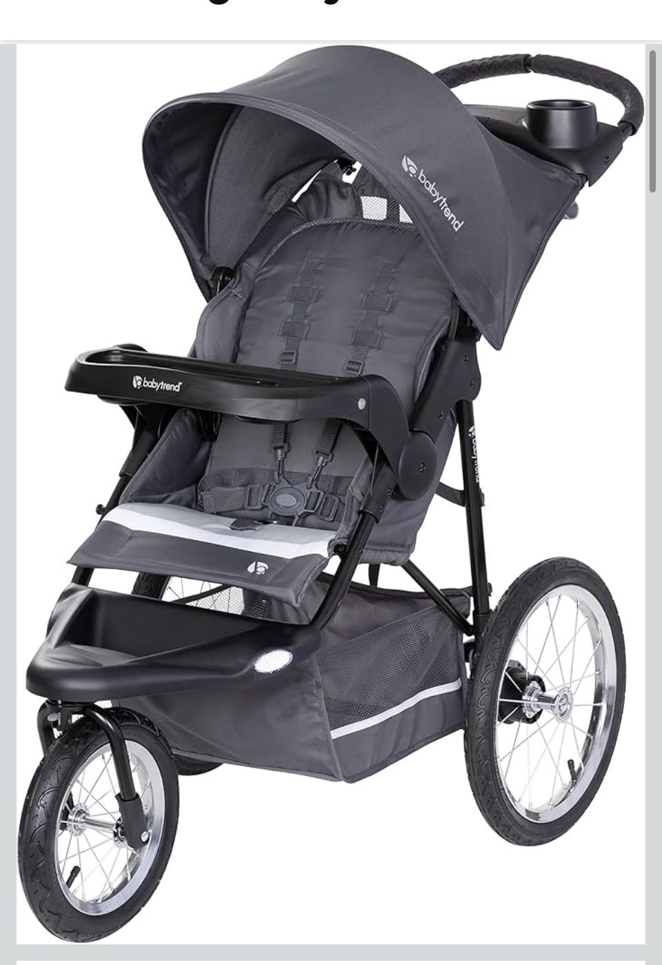 2.) Baby Trend Expedition® Jogger, Dash Black & Gray