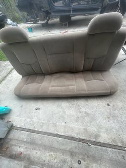 Ext cab Chevy rear seat tan brown 2005 Chevy part