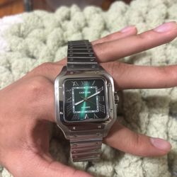 Cartier Watch Green Face