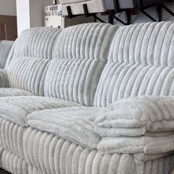 New Corduroy Recliner Couch / Free Delivery 