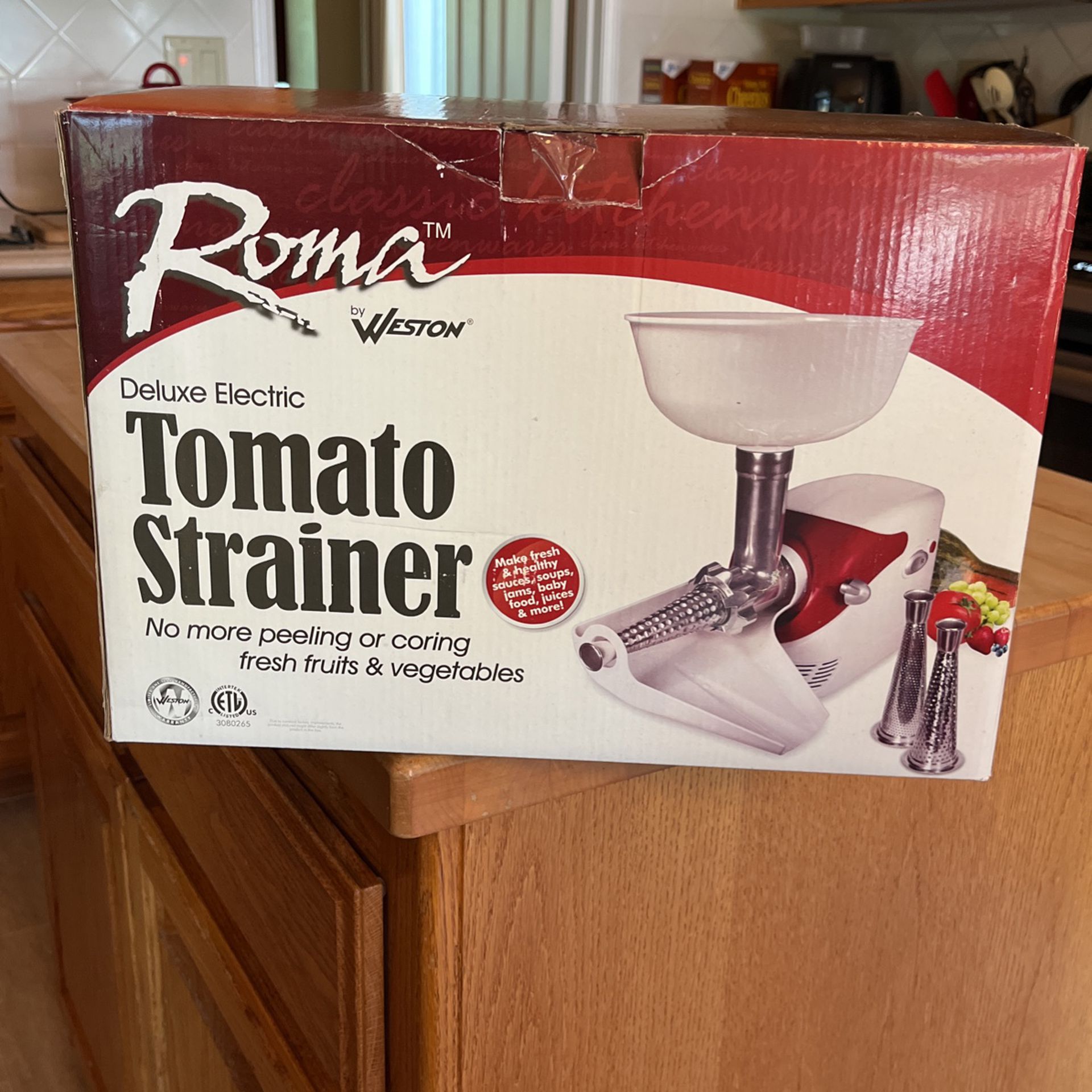 Deluxe Electric Tomato Strainer