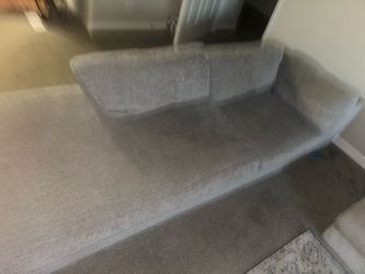 Gray Fabric Loveseat Sofa