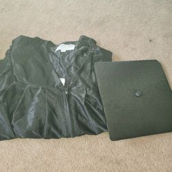 Graduation Gown with cap 51  5'6" -5'8" 