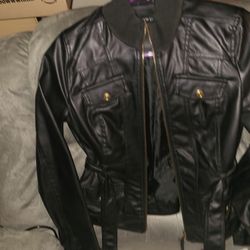 New London Leather Jacket Size Small