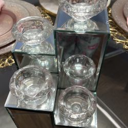 Hermoso  Candelabro  Cristal $20