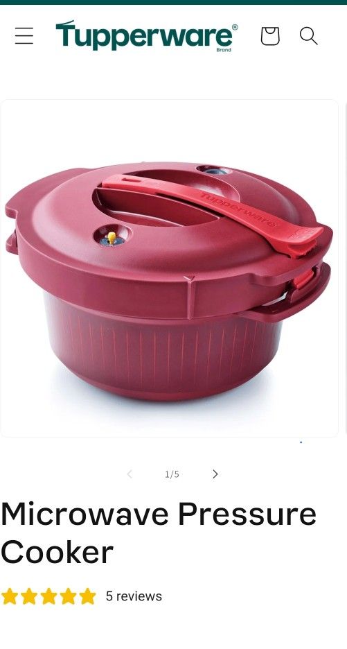 Tupperware Microwave Pressure Cooker