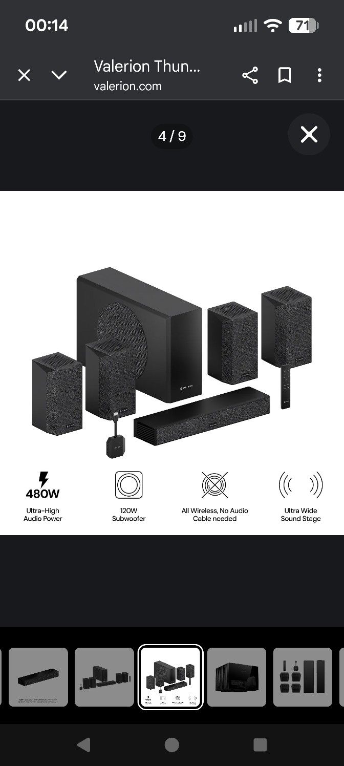 Valerion Visionmaster 5.1.2 Dolby Atmos Home Cinema Speakers With Center Channel Speaker And All Stands