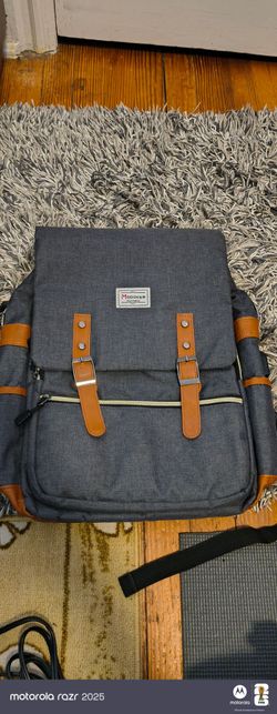 Modoker Gray Canvas Backpack