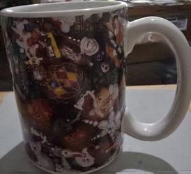 Vintage 1997 Christopher Radko "home for the holidays" mug