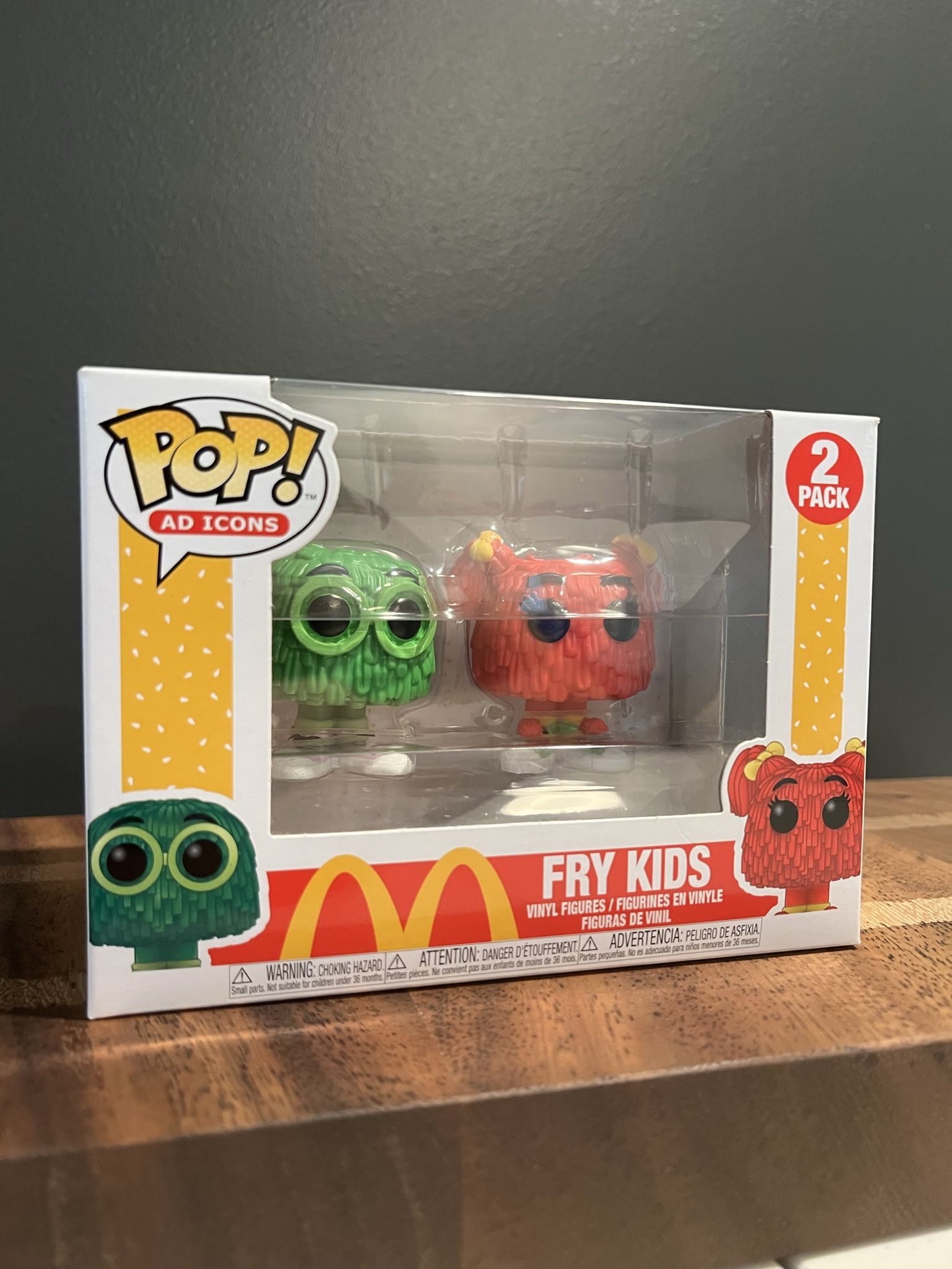 Funko POP! AD Icon Fry Kids 2-Pack (Green & Red)