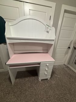 Desk with shelf
