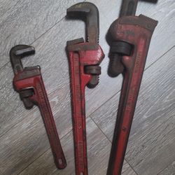 Vintage Pipe Wrench Set
