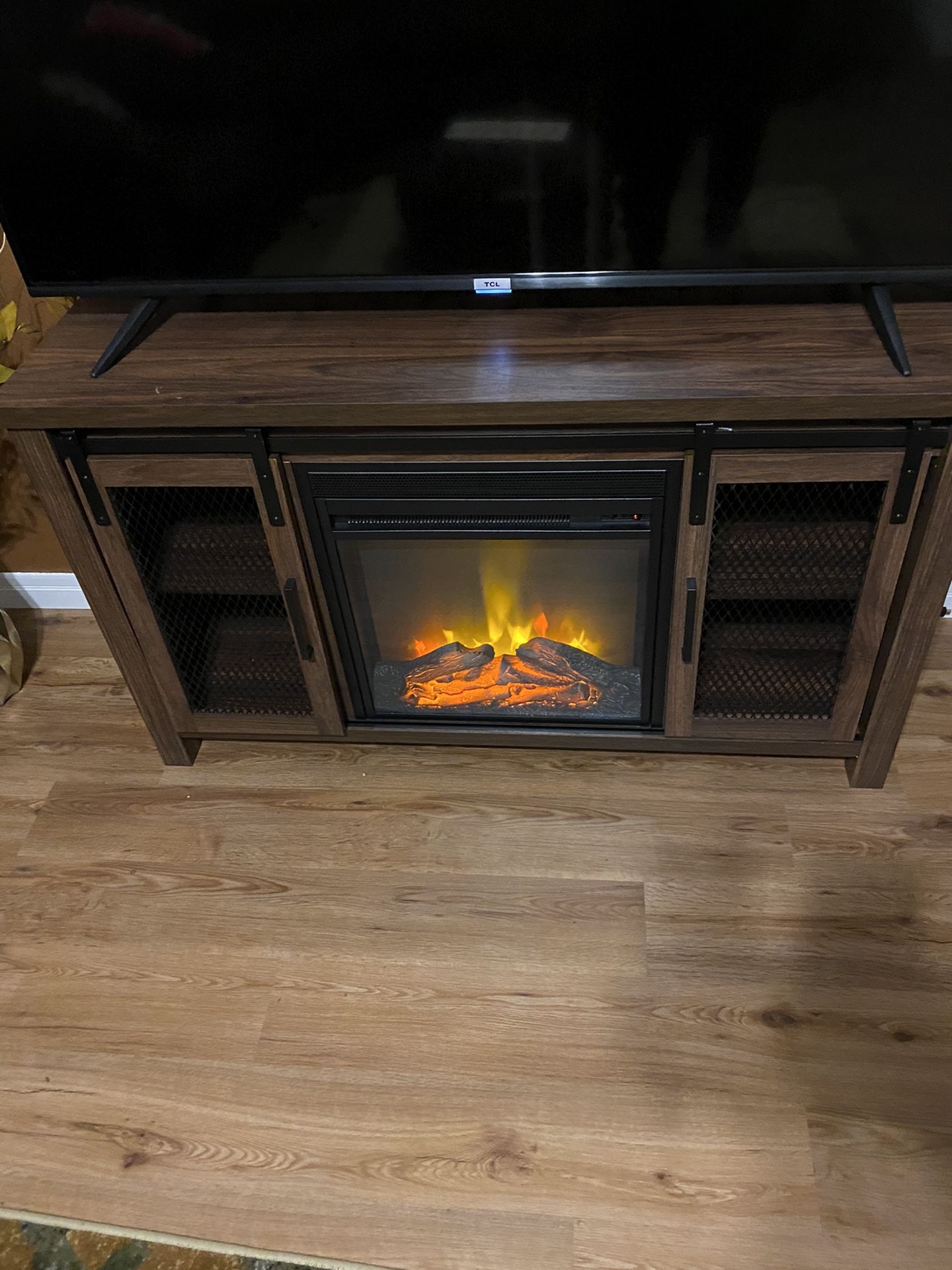 Englewood 48 Inch Rustic Fireplace TV Stand