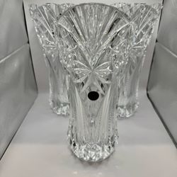 Vintage Crystal D'Arques Durand France Vincennes Crystal Table Flower Vase