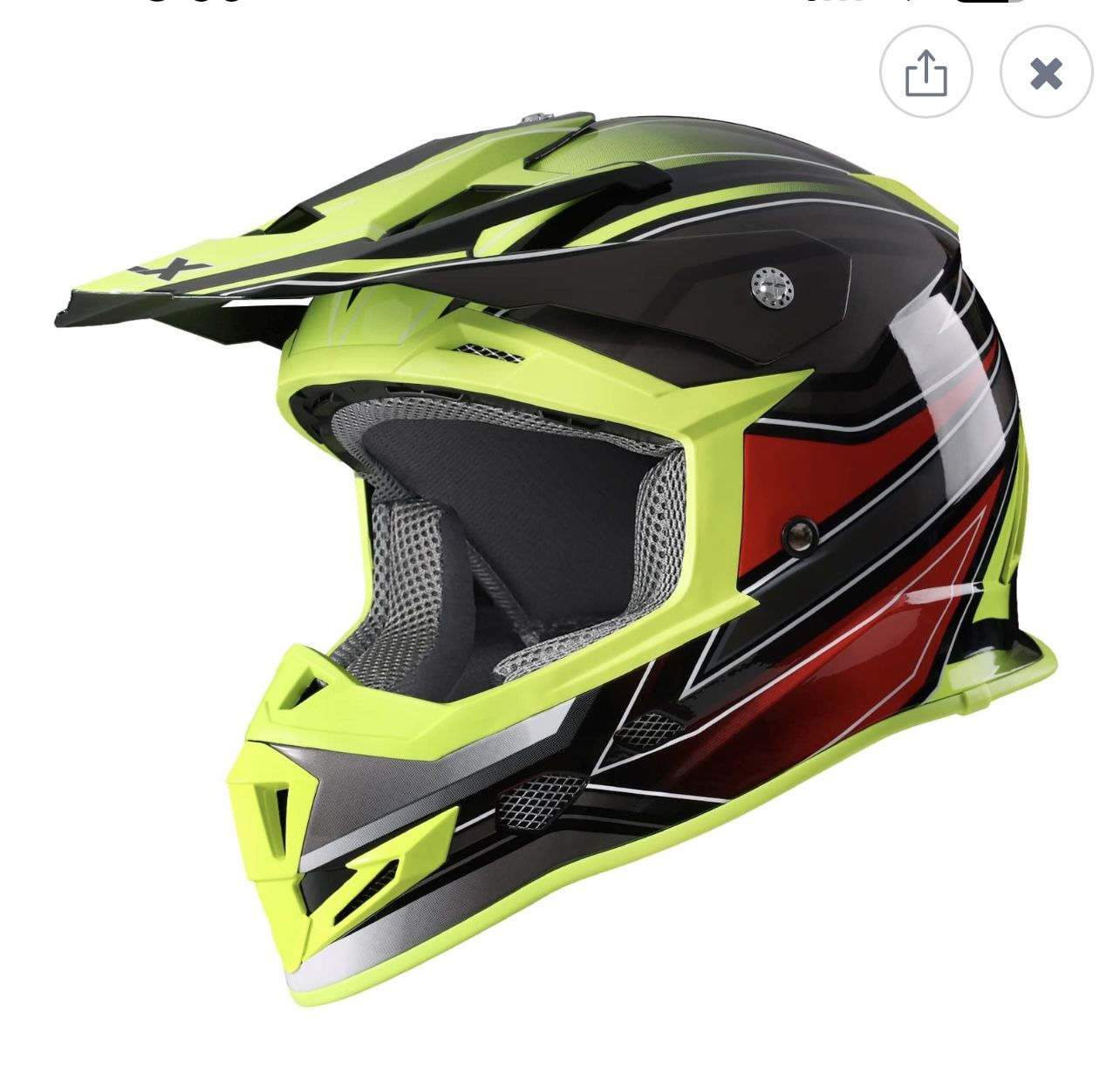 GLX Motorcycle Helmet - Size: M