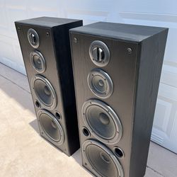 (2) Technics Dual 12” 260w Tower Speakers 🔊 