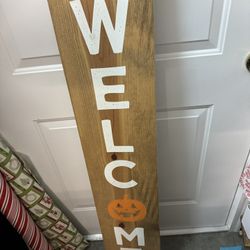 Halloween Welcome Sign