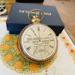 Antique Advertising Pocket Watch
