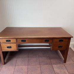 Solid Wood Mission Style Desk