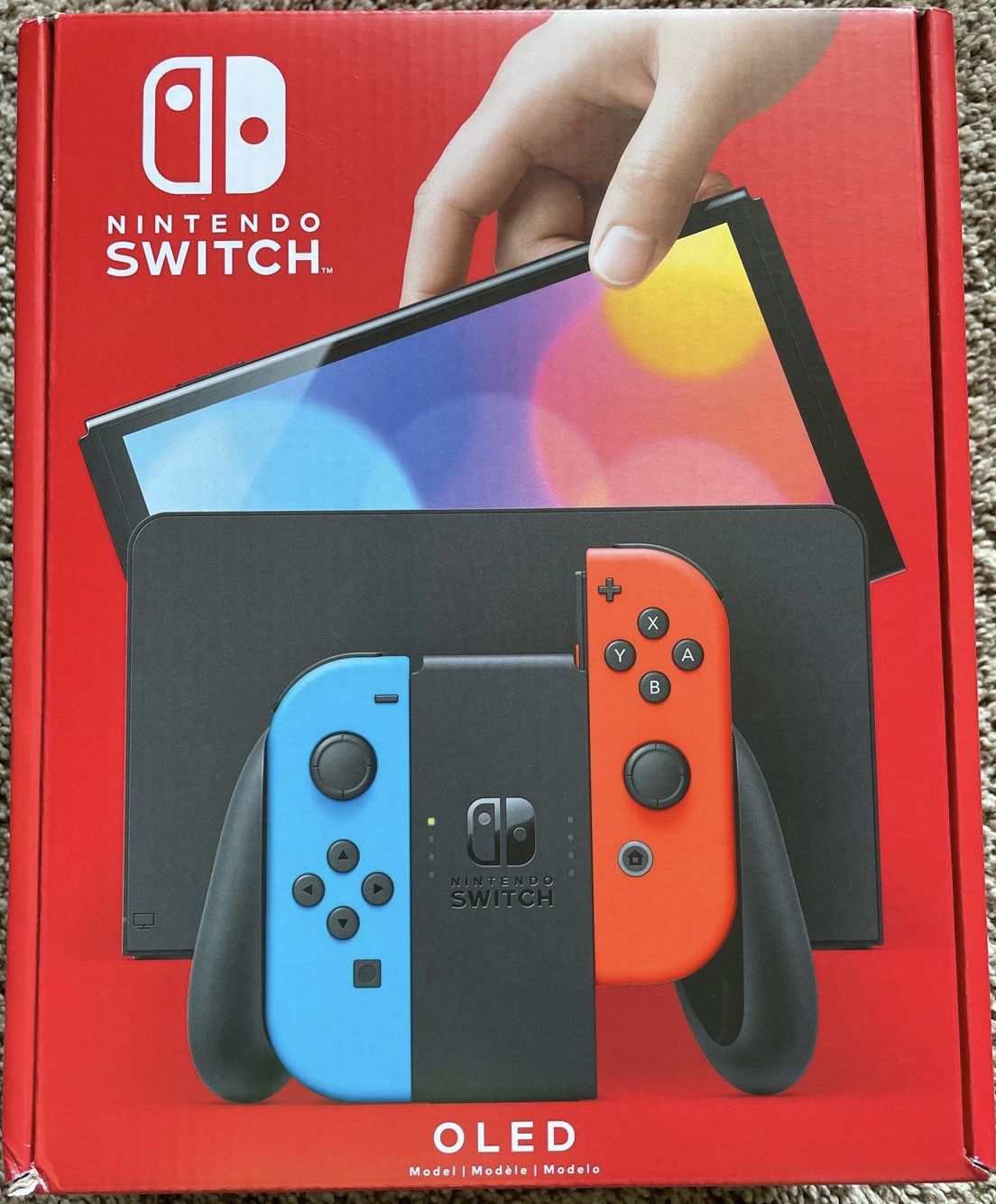 Nintendo Switch OLED neon blue/red NEW