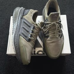 Adidas X_PLRBOOST Shoes Men  (Olive Strat/Shadow Olive/Si) Size 11.5