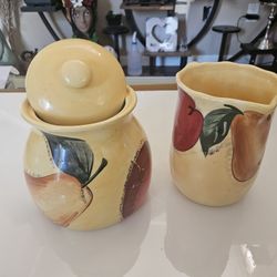 Italian Handcrafted Jar/pitcher Set