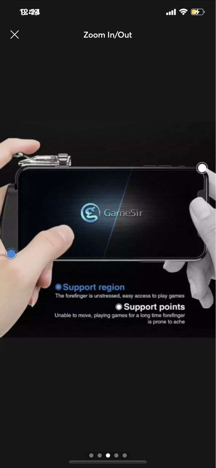 GameSir F2 Firestick Grip Joystick Mobile Game Controller for iOS and