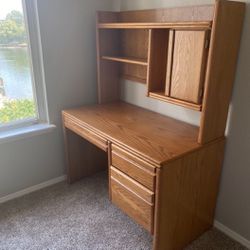 Desk With Shelves And Storage