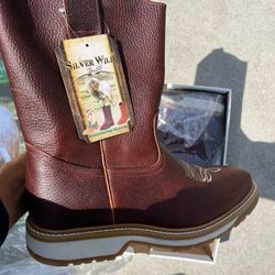 brand new silver wild mens work boots size 10