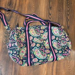 Vera Bradley floral duffel bag
