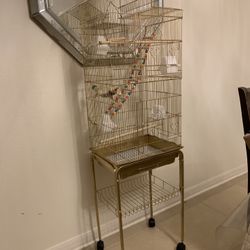 Brand New Never Used Golden Bird Cage 
