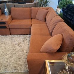 Fab Mod Sectional With Built In Soundbar