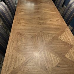 Wood Dining Table, 2 Leaves
