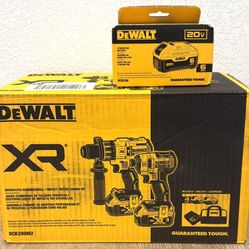 Dewalt 20V Max XR Brushless HammerDrill Impact Driver x2 4Ah x1 6.0 Ah Battery Soft Case New In Box