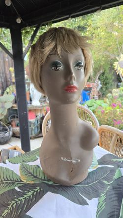 Short Blonde Hair Wig 80s Halloween Cosplay