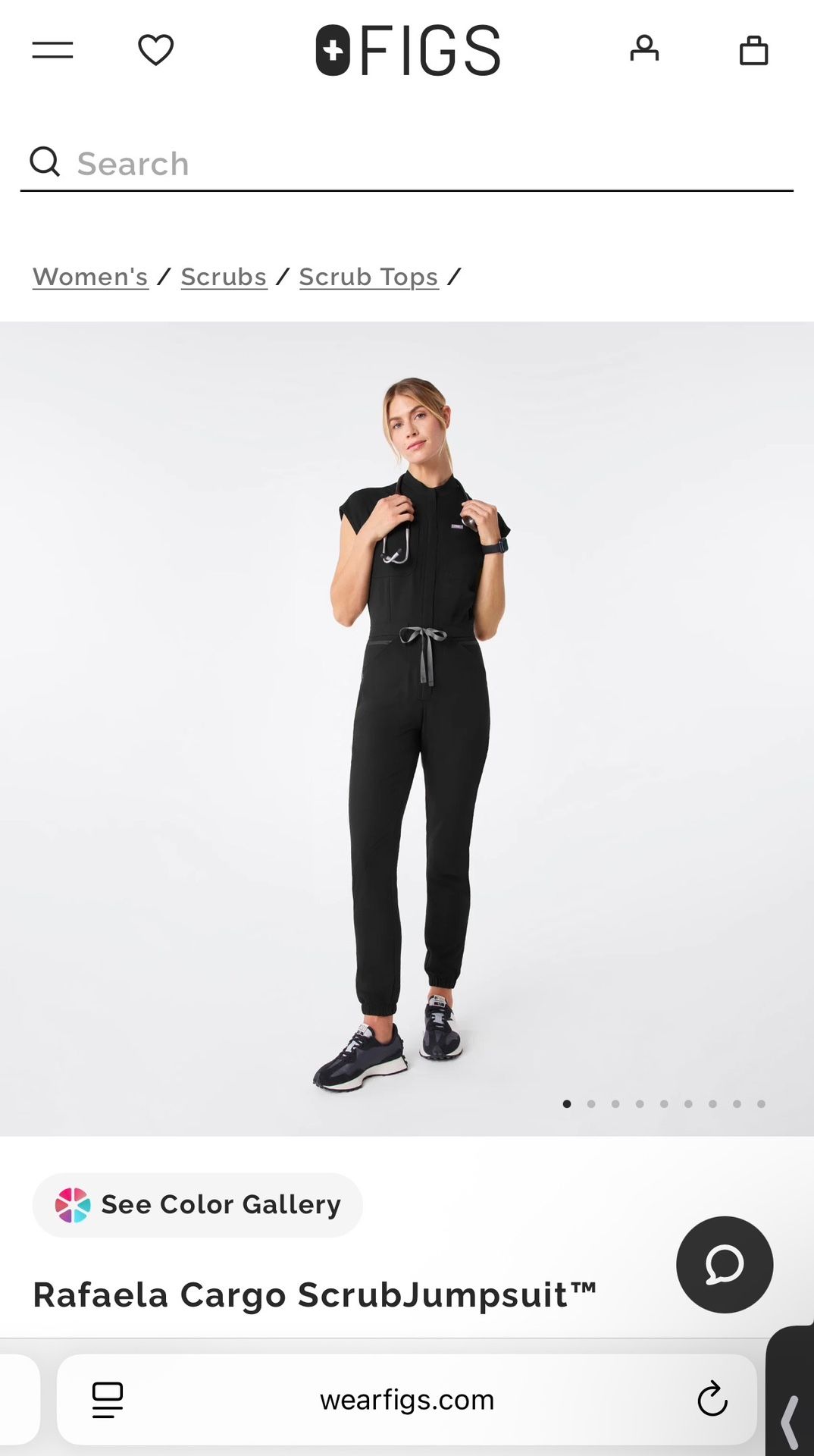 Black Rafaela Jogger FIGS Jumpsuit – Brand New with Tags