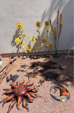 Metal Art & Sculptures - Plants & Ocean Animals