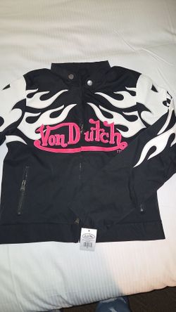 Von Dutch Black Flame Track Jacket