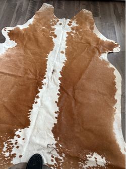Real cowhide carpet