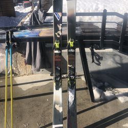 Salomon skis 176cm Twintip