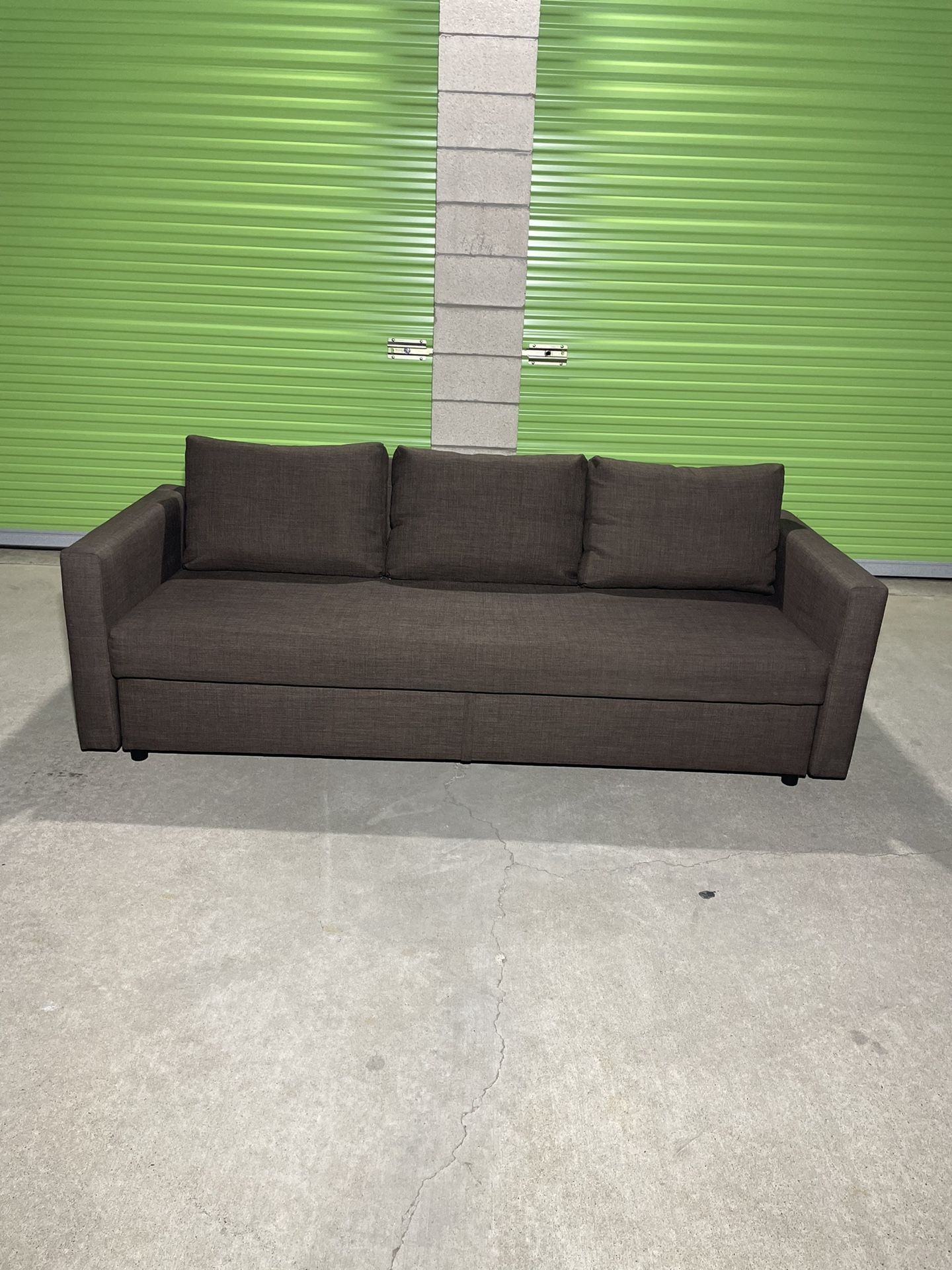 *Free Delivery* Brown Ikea Couch Sofa Sleeper Bed 3 Seater