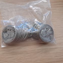 20 Silver US Washington quarters  - $5 face value