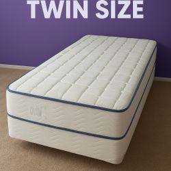 New Twin Mattress And Box Spring 2pc Bed Frame Is Not Included 