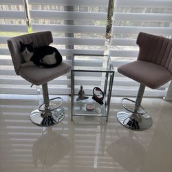 Juego de silla para bar y mesa