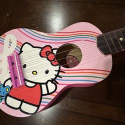 Hello Kitty Guitar Wooden For Kids