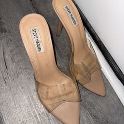 Clear Steve Madden heels 